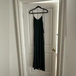 NWT SAINT LAURENT Open-Back Maxi Dress